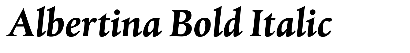 Albertina Bold Italic